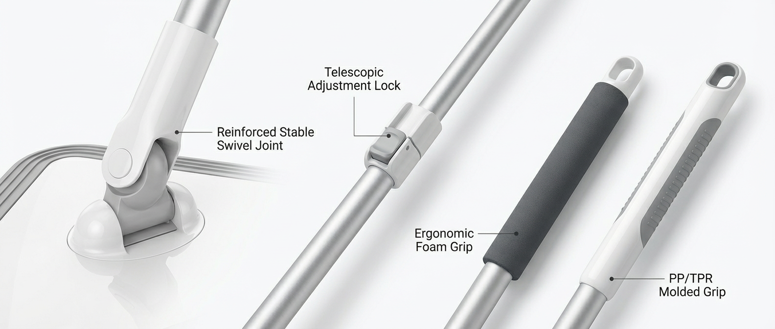 Durable Telescopic Handle & Reinforced Joint System