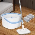 22 cm Square Spin Mop with Three Pads