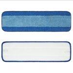 Blue-Striped Microfiber Flat Mop Pad, 46 cm