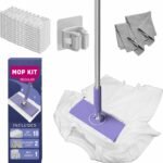 Clamp Mop Kit with Refills and Wall Holder