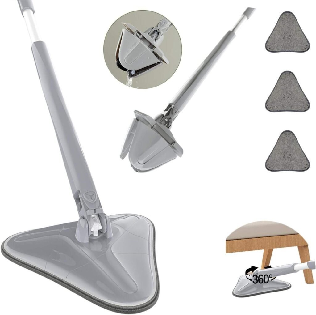 Fold-to-Wring Grey Triangle Mop, 26 cm