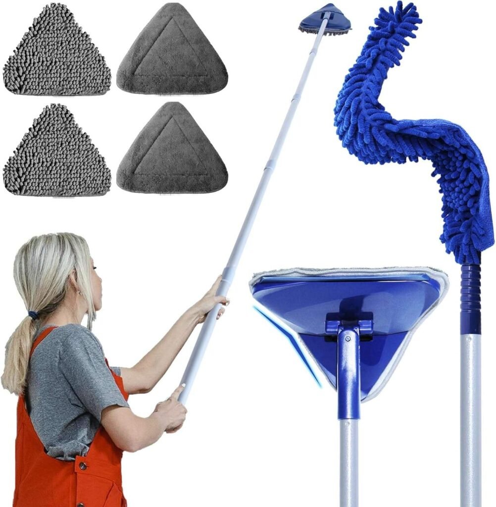 Triangle Wall Mop Kit with Fan Duster